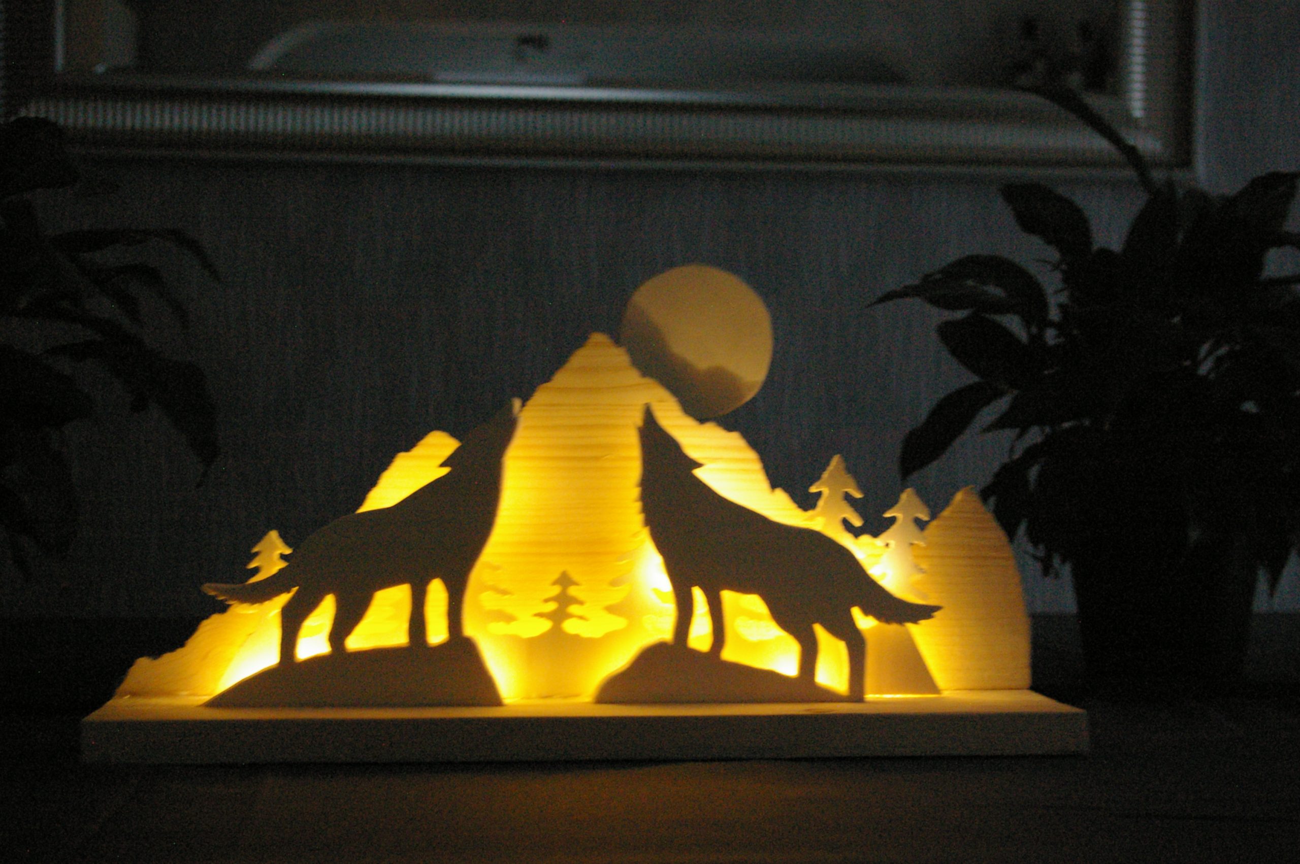 Skulptur "Wölfe in der Wildnis" – Bild 2